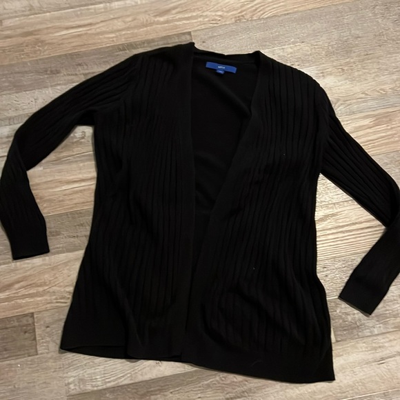 Black Open Front Cardigan - Picture 1 of 4